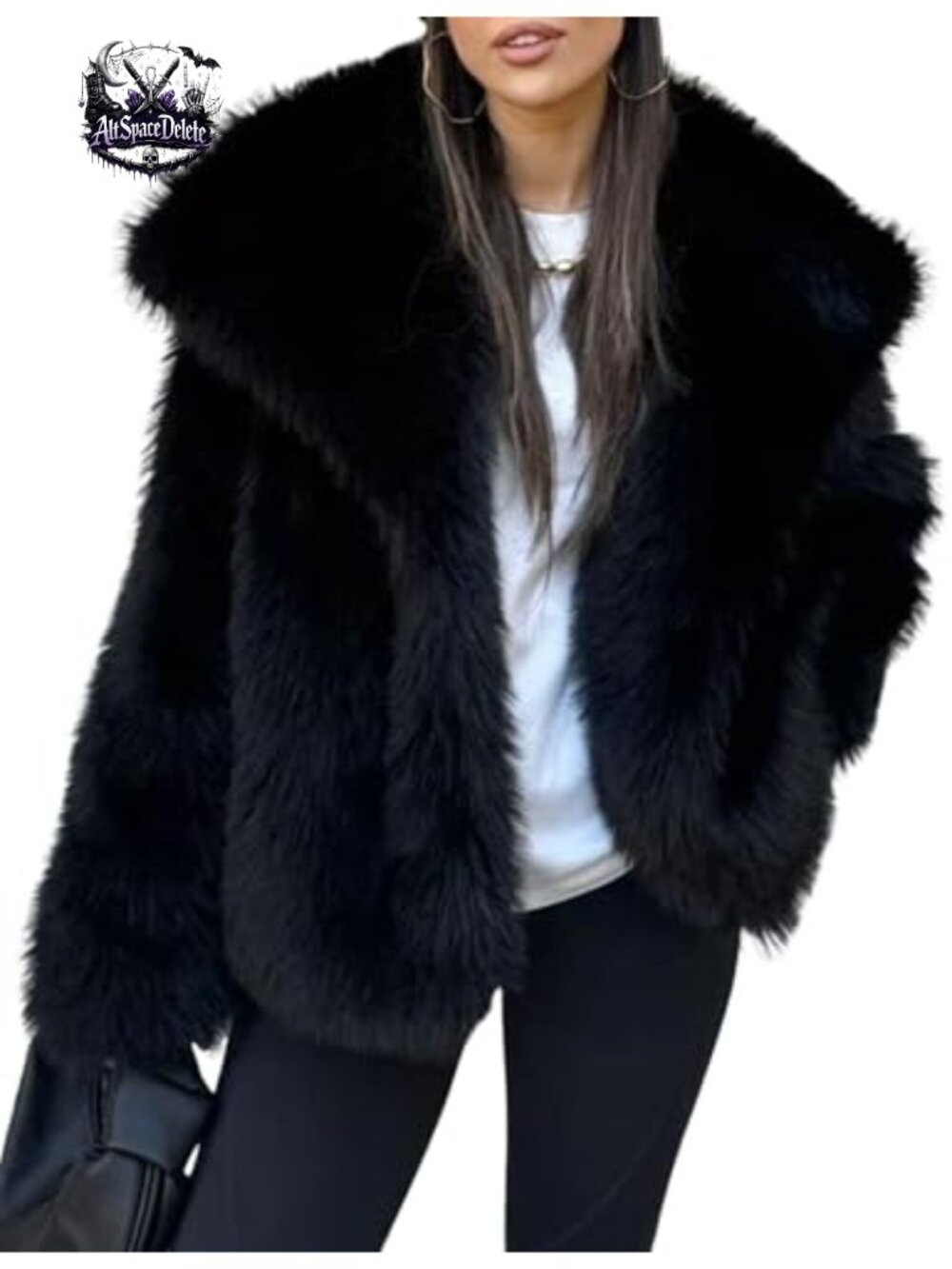 Faux Fur Coat Women Winter Warm Fluffy Fur Jacket